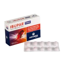 Ibupar Forte, lek o działaniu przeciwbólowym i przeciwgorączkowym, 20 tabletek