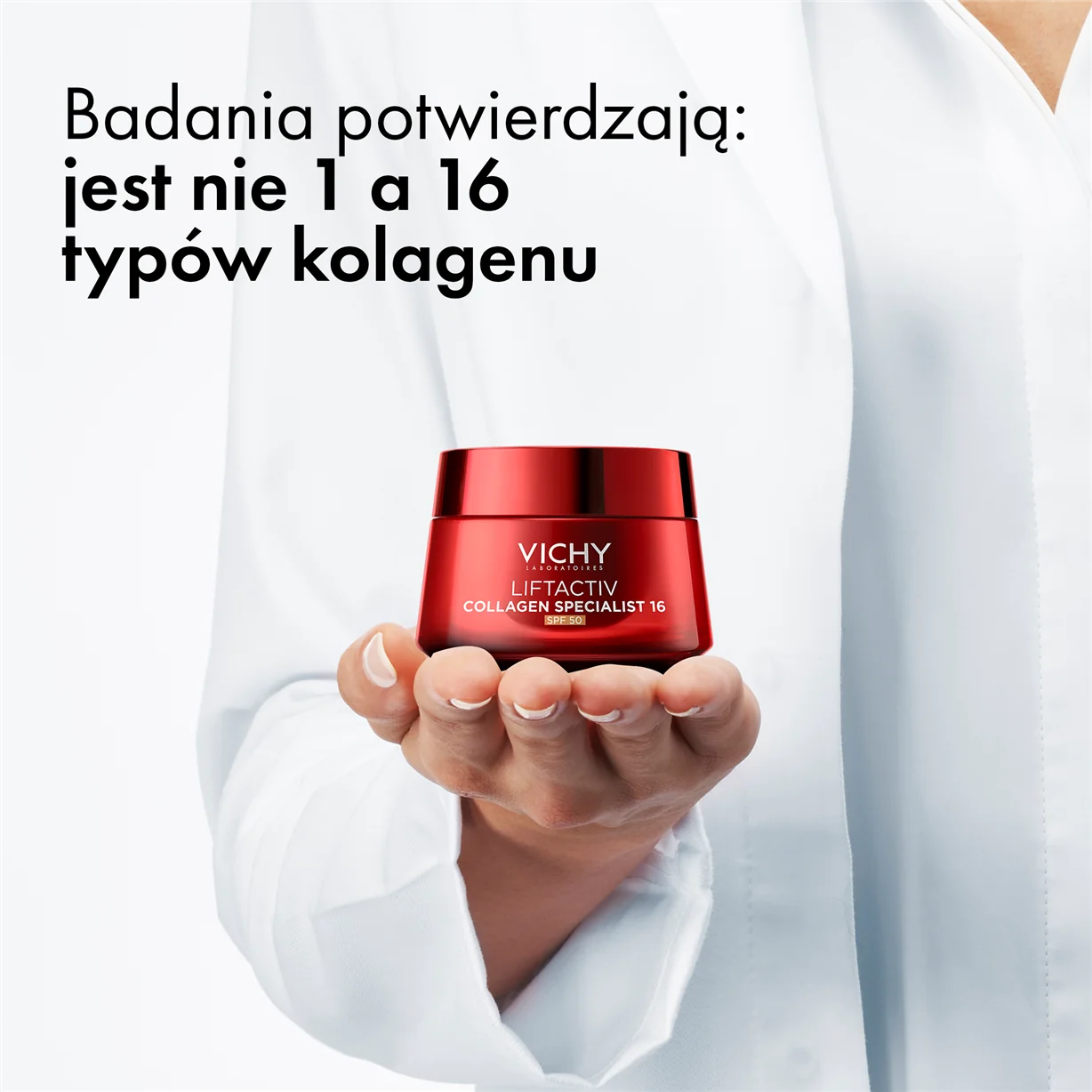 Vichy Liftactiv Collagen 16 SPF 50 krem z systemem wielokrotnego uzupełniania, 50 ml