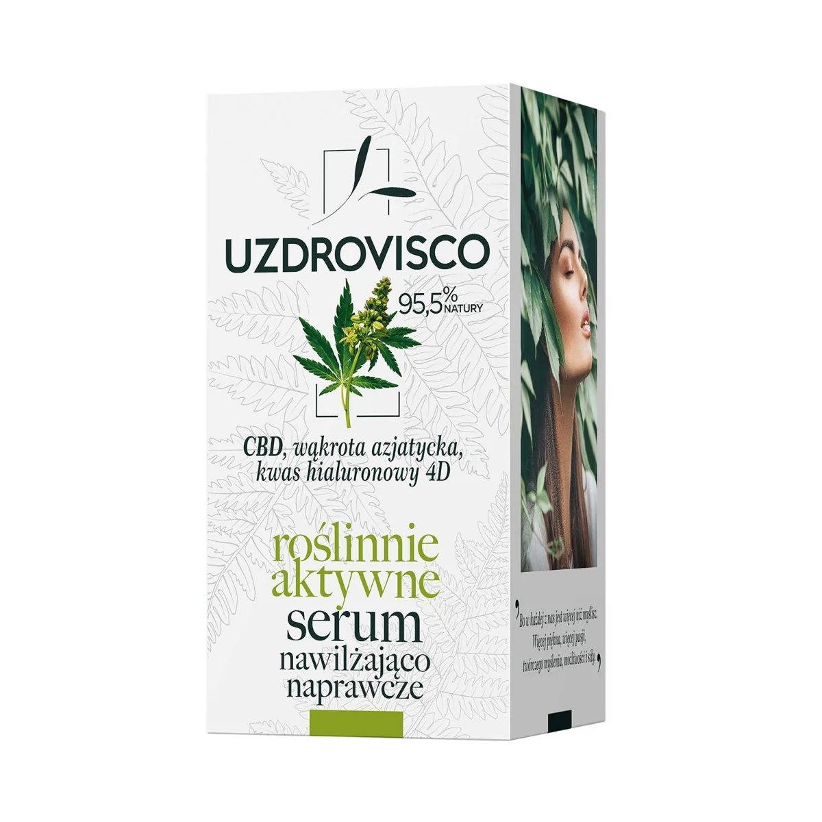 Uzdrovisco CBD roślinnie aktywne serum nawilżająco-naprawcze, 30 ml 