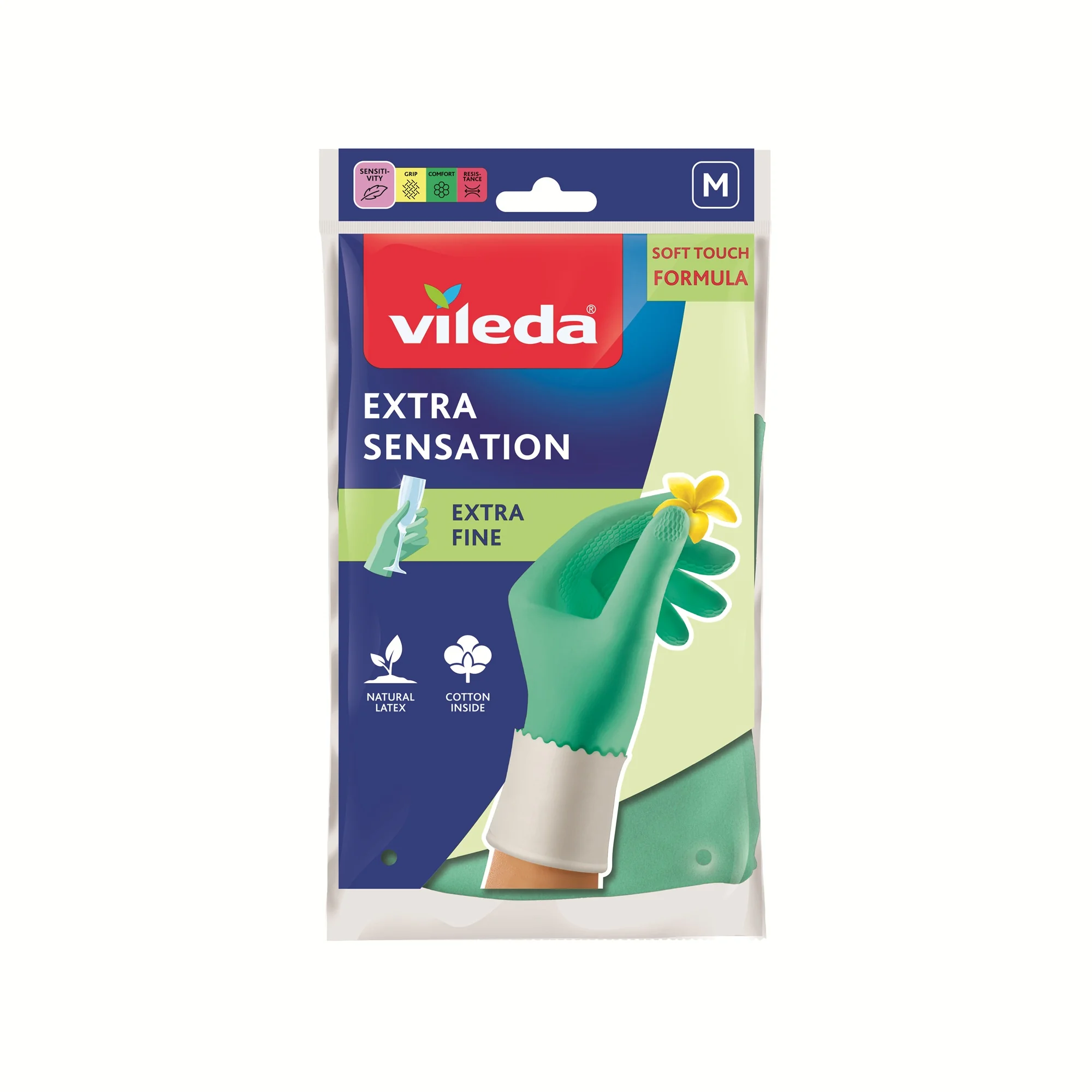 Vileda Extra Sensation rękawice M, 1 para
