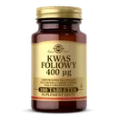 Solgar Kwas foliowy, suplement diety, 100 tabletek