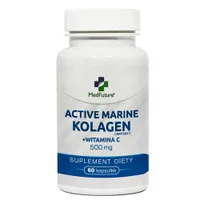 MedFuture  Active Marine kolagen z witaminą C 500 mg, 60 kapsułek