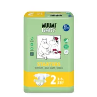 Muumi Baby Starters 2, Pieluszki Ekologiczne 3-6 KG, 58 szt.
