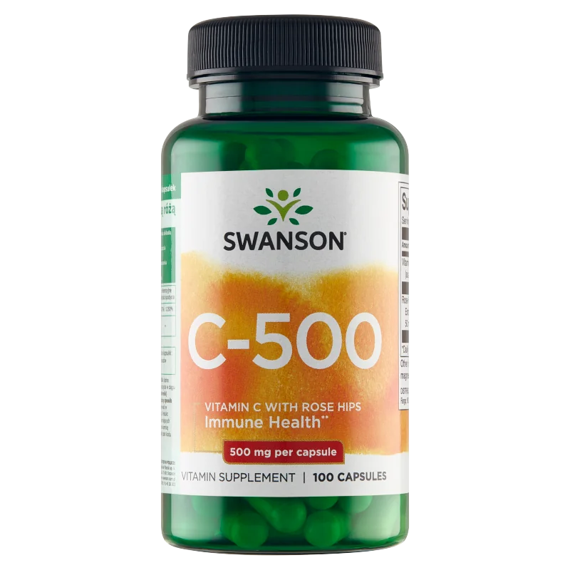 Swanson Witamina C 500 mg 100 kapsułek