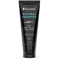 Nacomi Men, szampon do włosów z olejem z konopi i chmielem, 250 ml