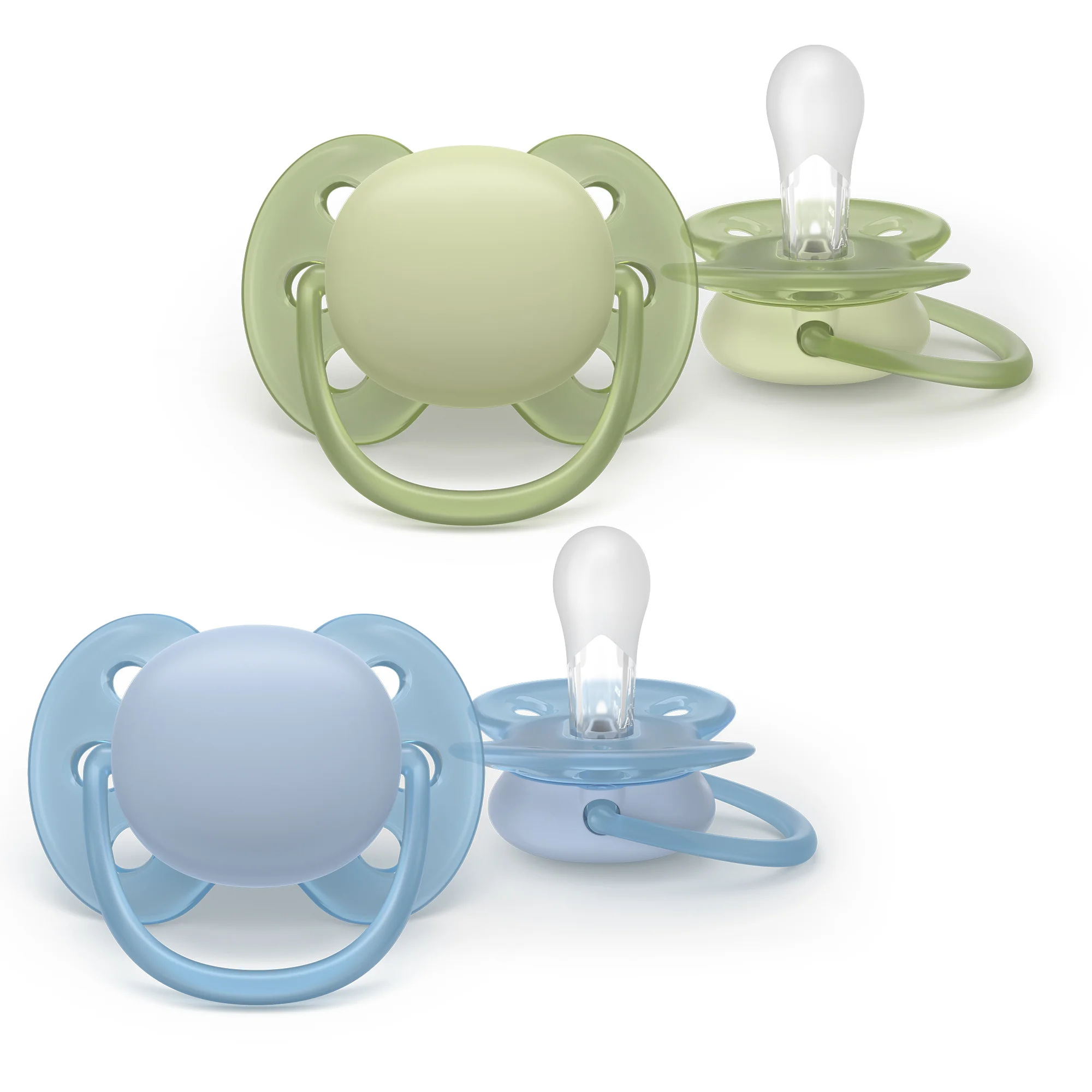 Philips Avent Ultra Soft ortodontyczny smoczek uspokajający 0-6 m, 2 sztuki