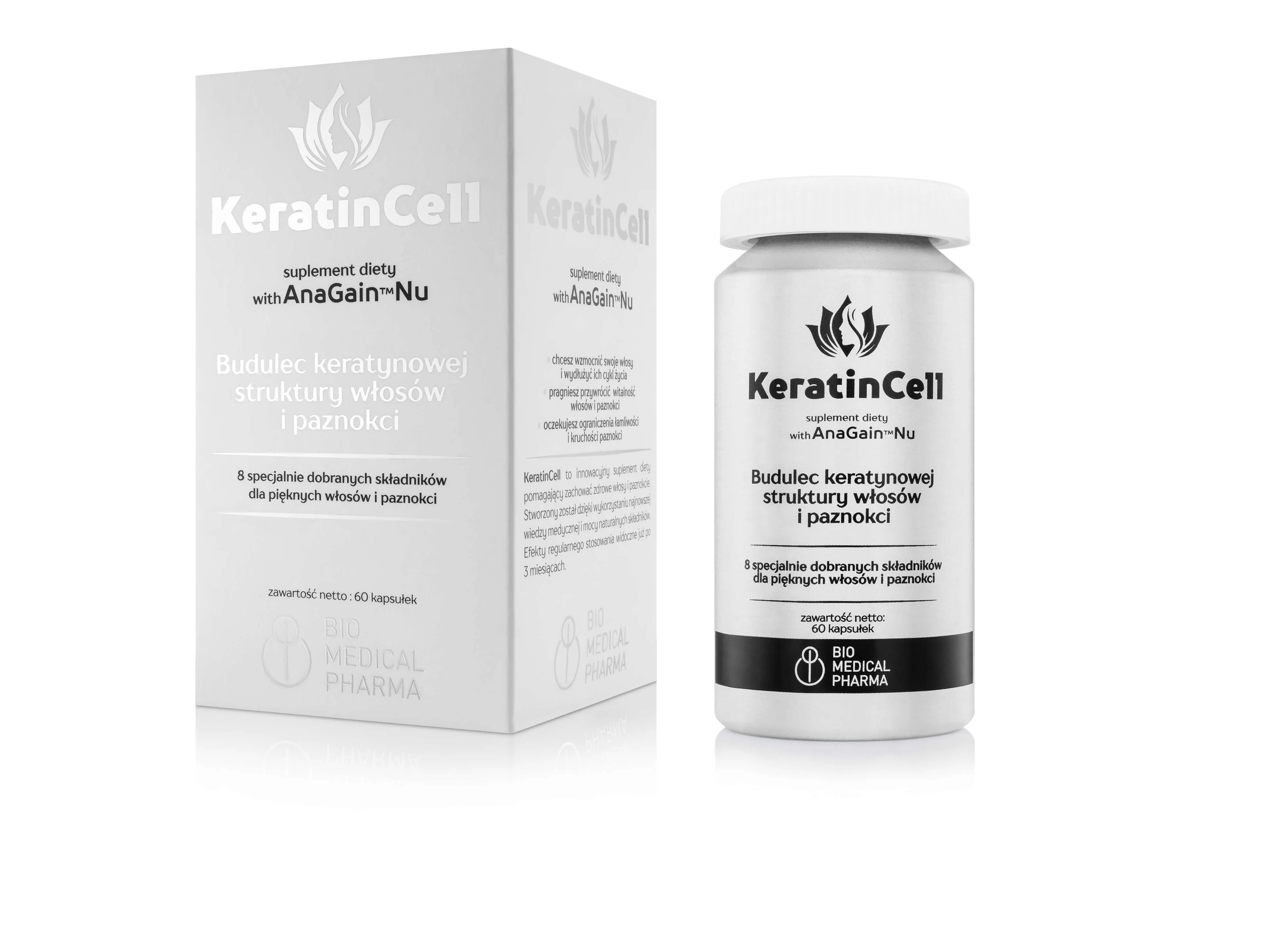 KeratinCell, suplement diety, 60 kapsułek