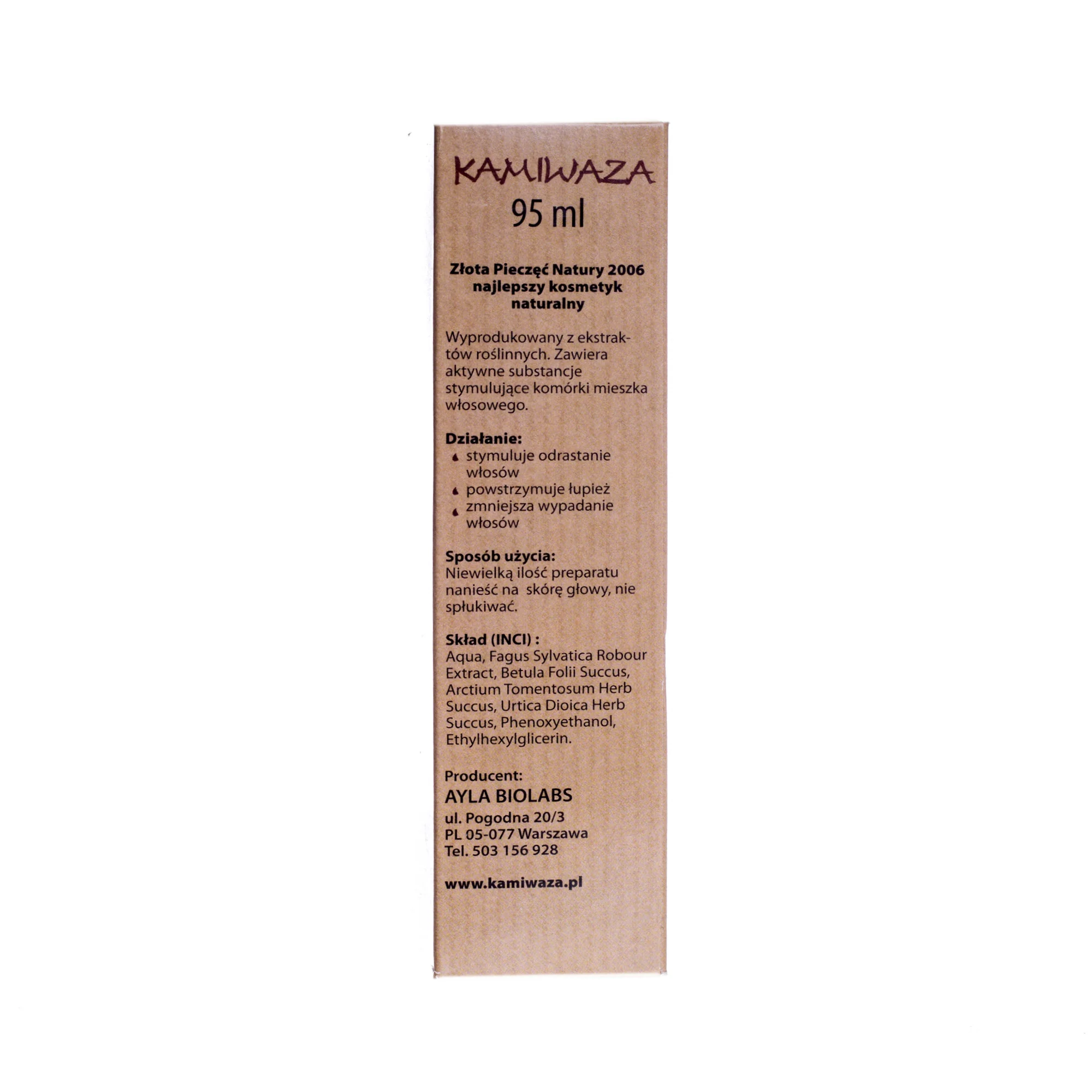 Kamiwaza naturalny stymulator wzrostu włosów, 95 ml