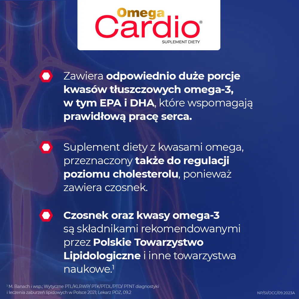 Omega Cardio, suplement diety, 60 kapsułek 