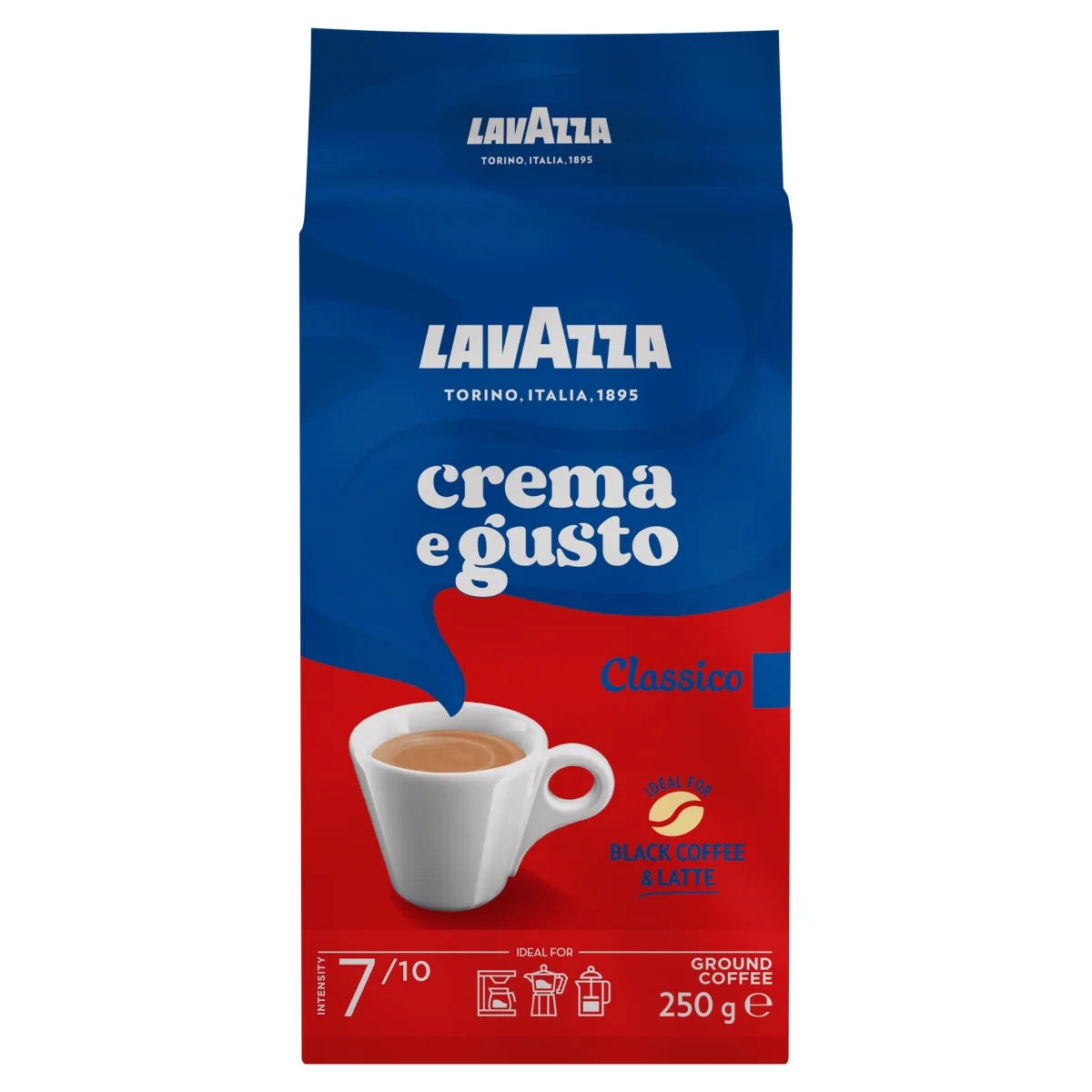 Lavazza Crema e Gusto Classico kawa mielona, 250 g