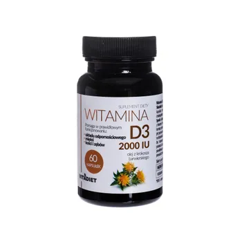 Witamina D3 2000 IU, suplement diety, 60 kapsułek 