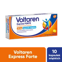 Voltaren Express Forte, 25 mg , 10 kapsułek miękkich