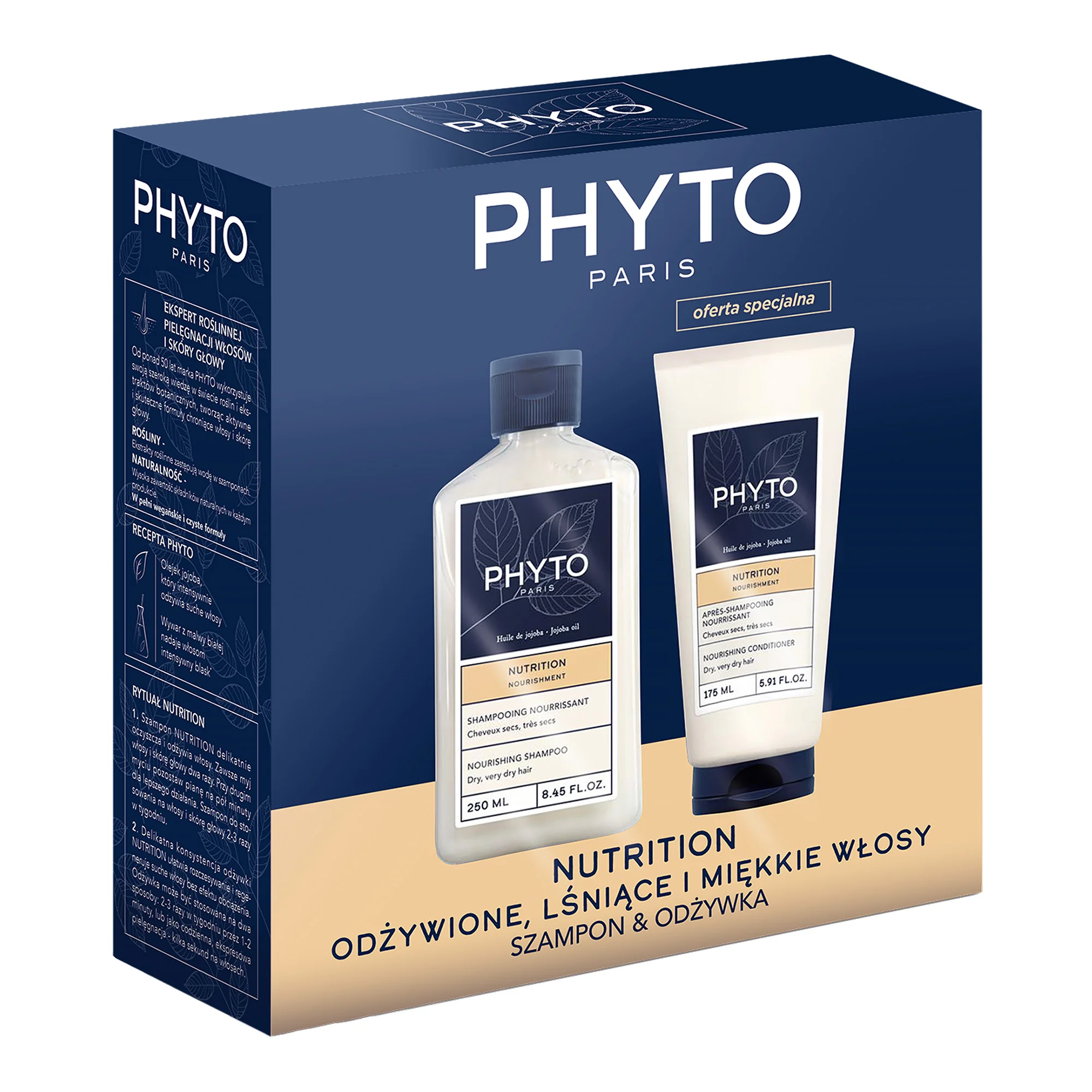 Phyto Nutrition Zestaw szampon, 250 ml + odżywka, 175 ml