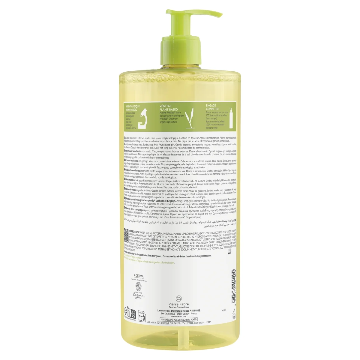A-Derma Exomega Control olejek emolient pod prysznic, 1000 ml