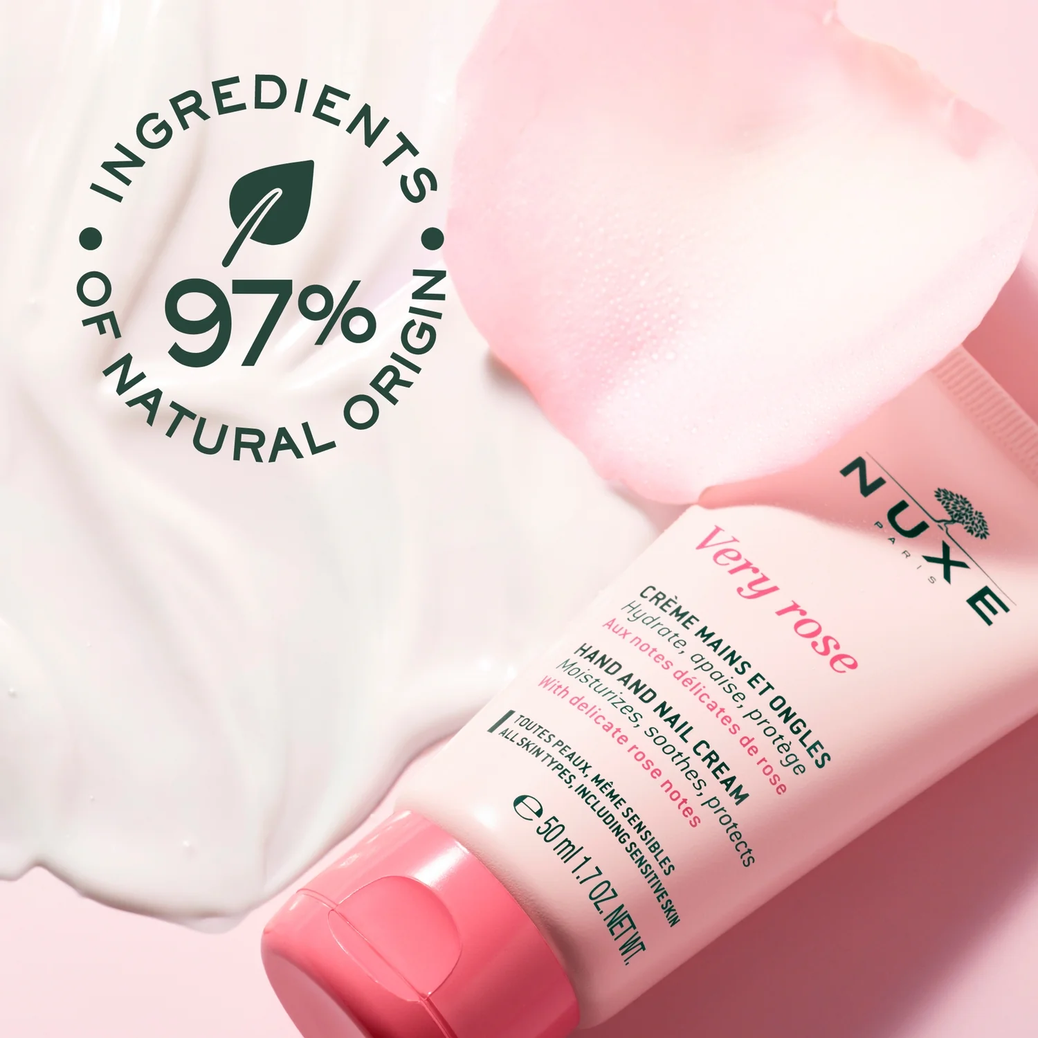 Nuxe Very Rose różany krem do rąk, 50 ml