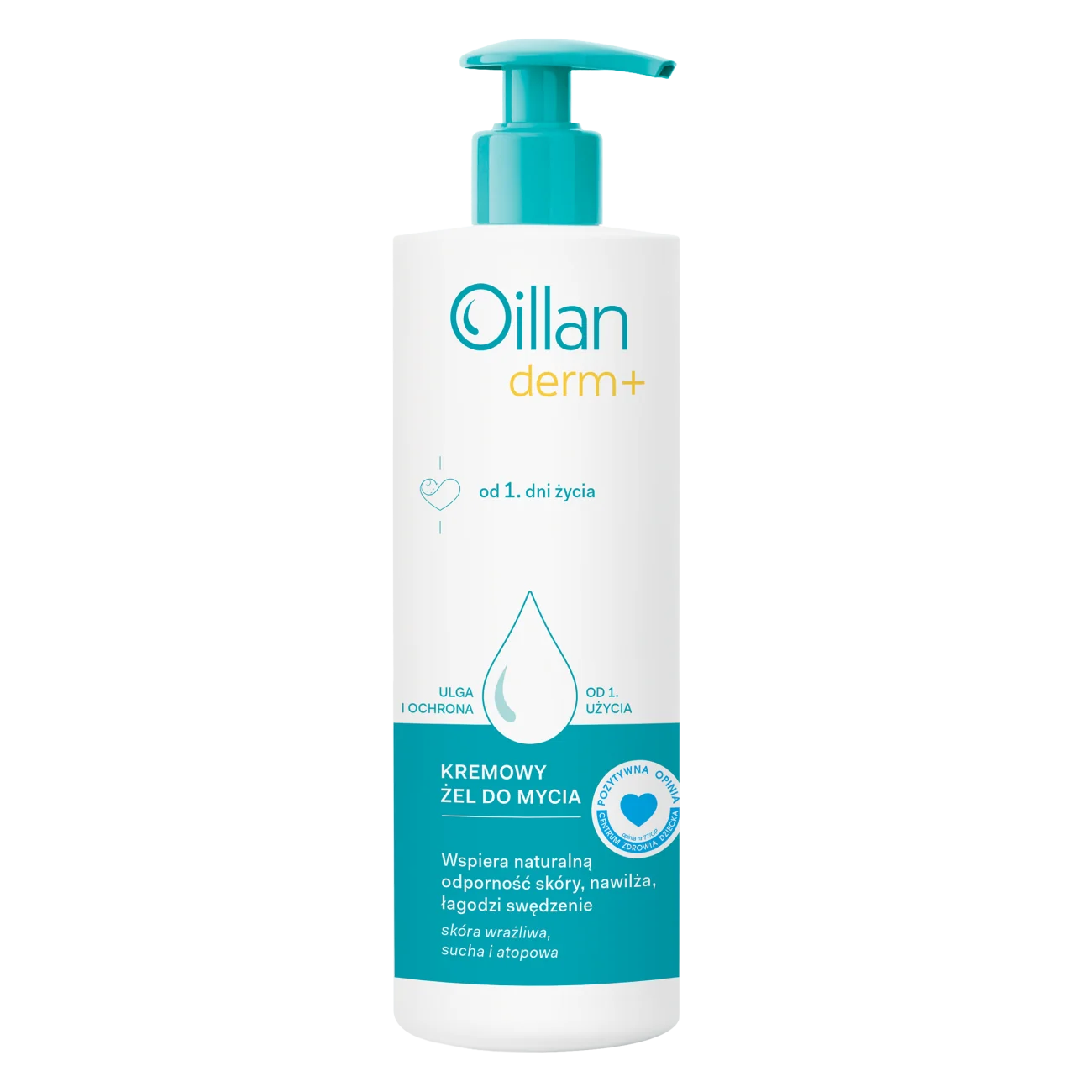 Oillan Derm+ Kremowy żel do mycia, 400 ml