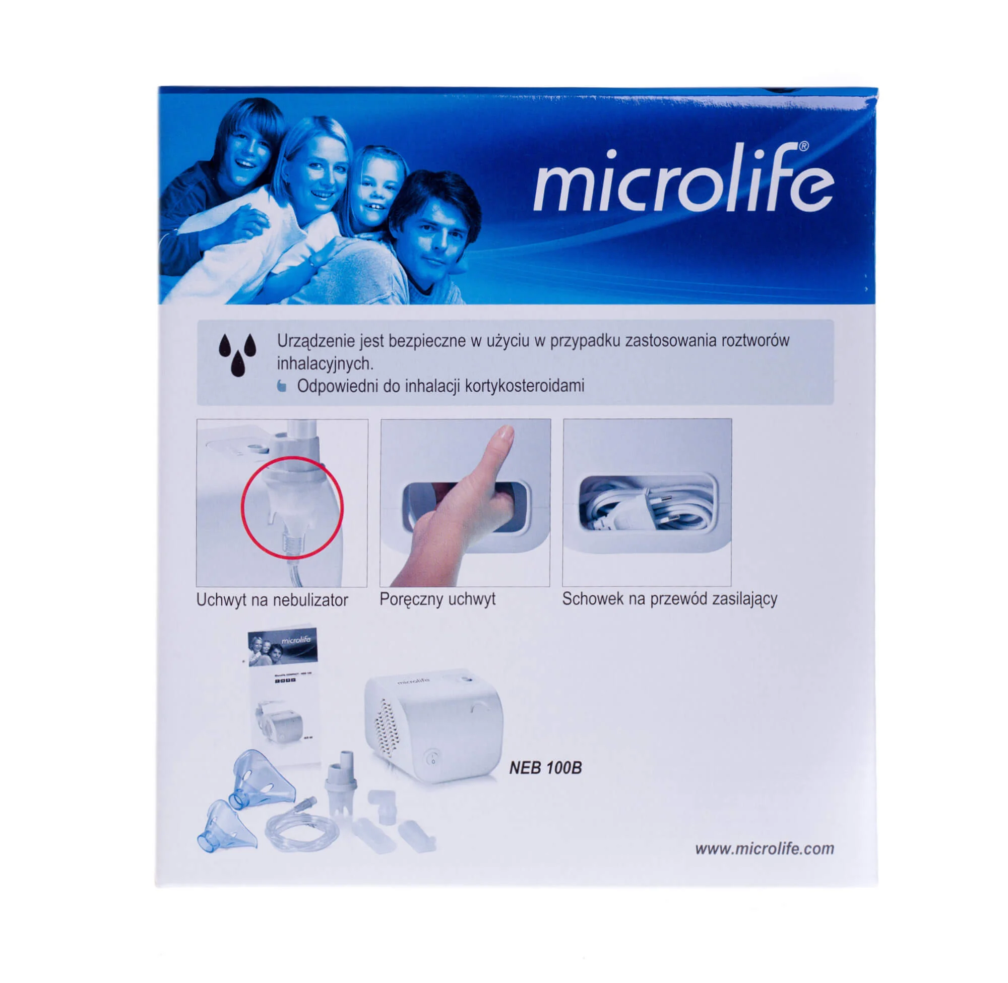 Inhalator tłokowy MICROLIFE NEB 100B - 1 szt.