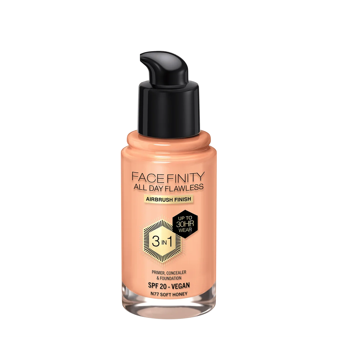 Max Factor Facefinity All Day Flawless podkład do twarzy 3w1 Soft Honey, 30 ml