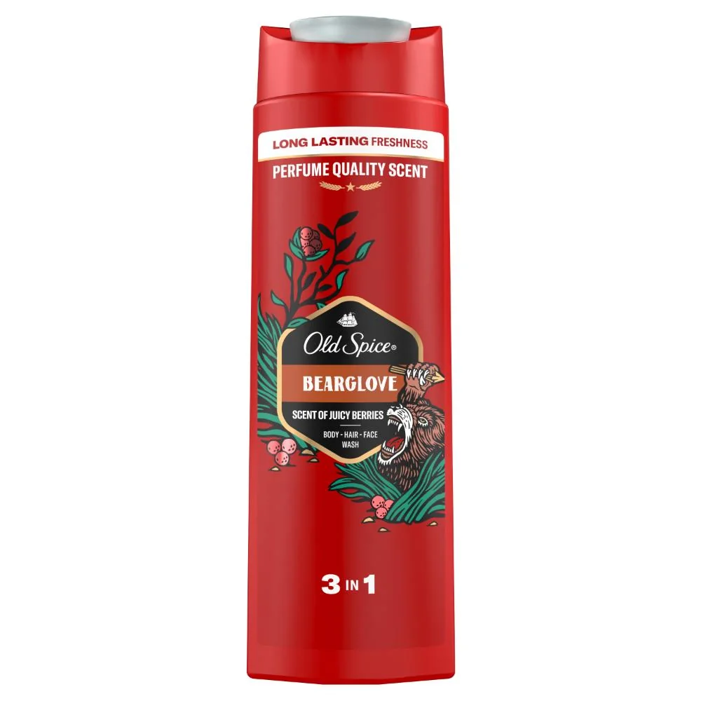 Old Spice Bearglove Żel pod prysznic i szampon 3w1, 400 ml