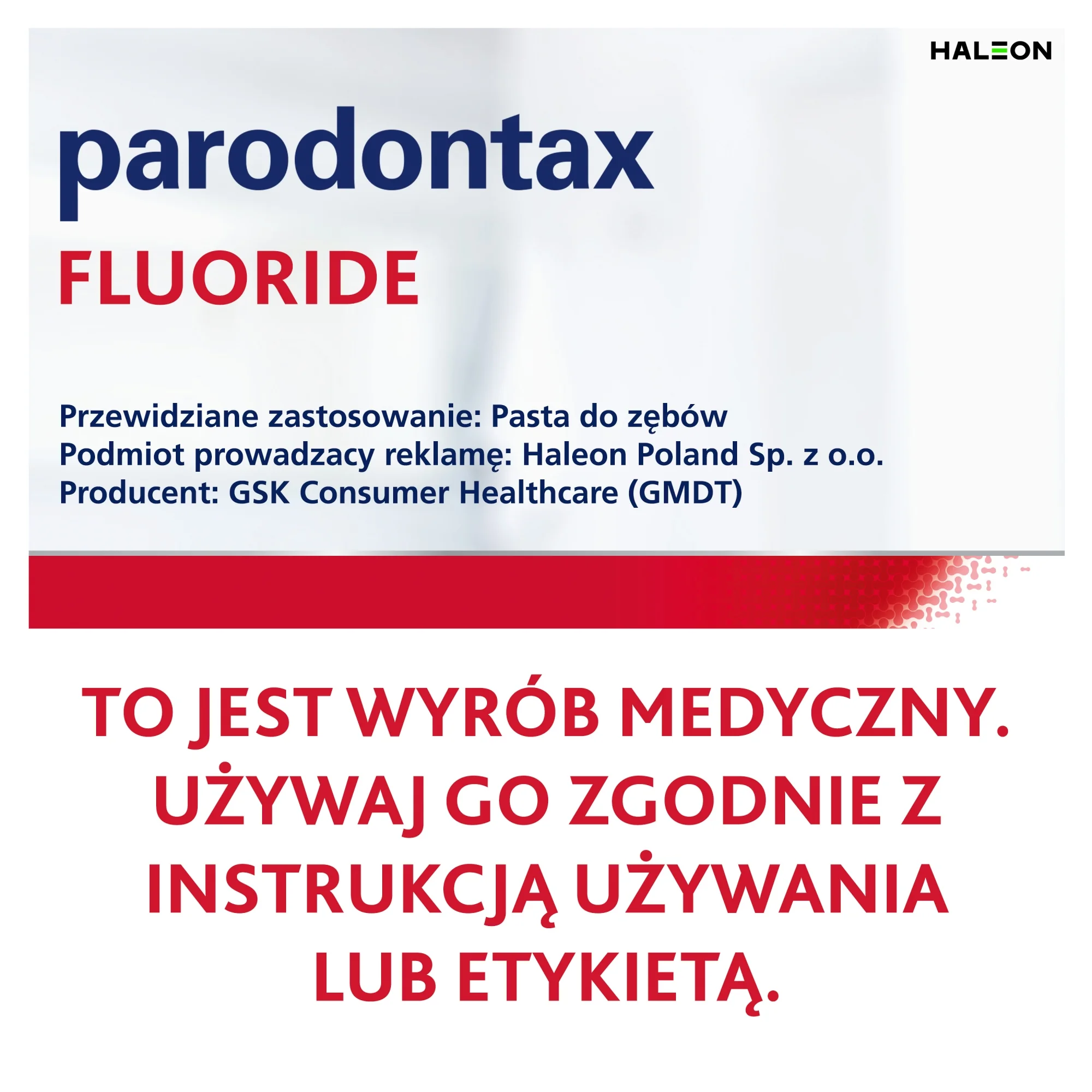 Parodontax Fluoride pasta do zębów, 75ml