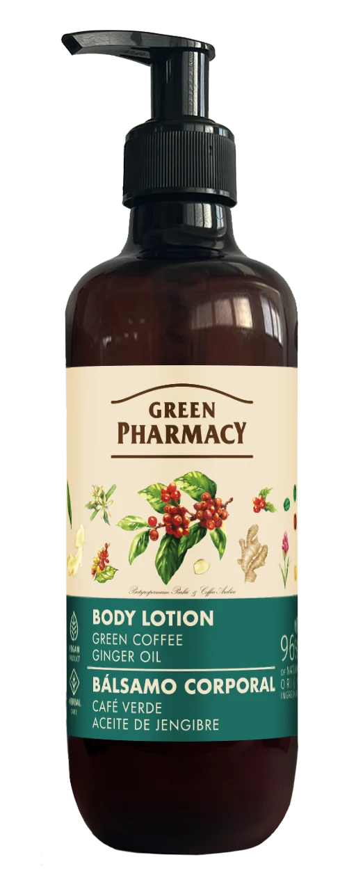 Green Pharmacy balsam do ciała, Zielona kawa i Olejek imbirowy