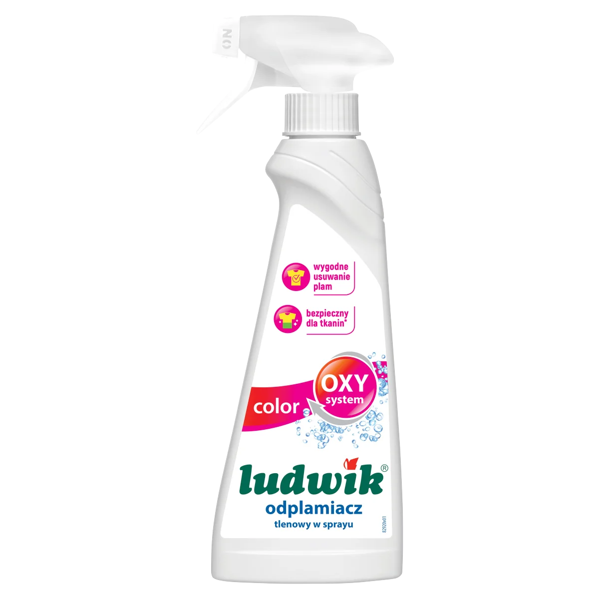 Ludwik odplamiacz tlenowy w sprayu do tkanin kolorowych Color, 250 ml