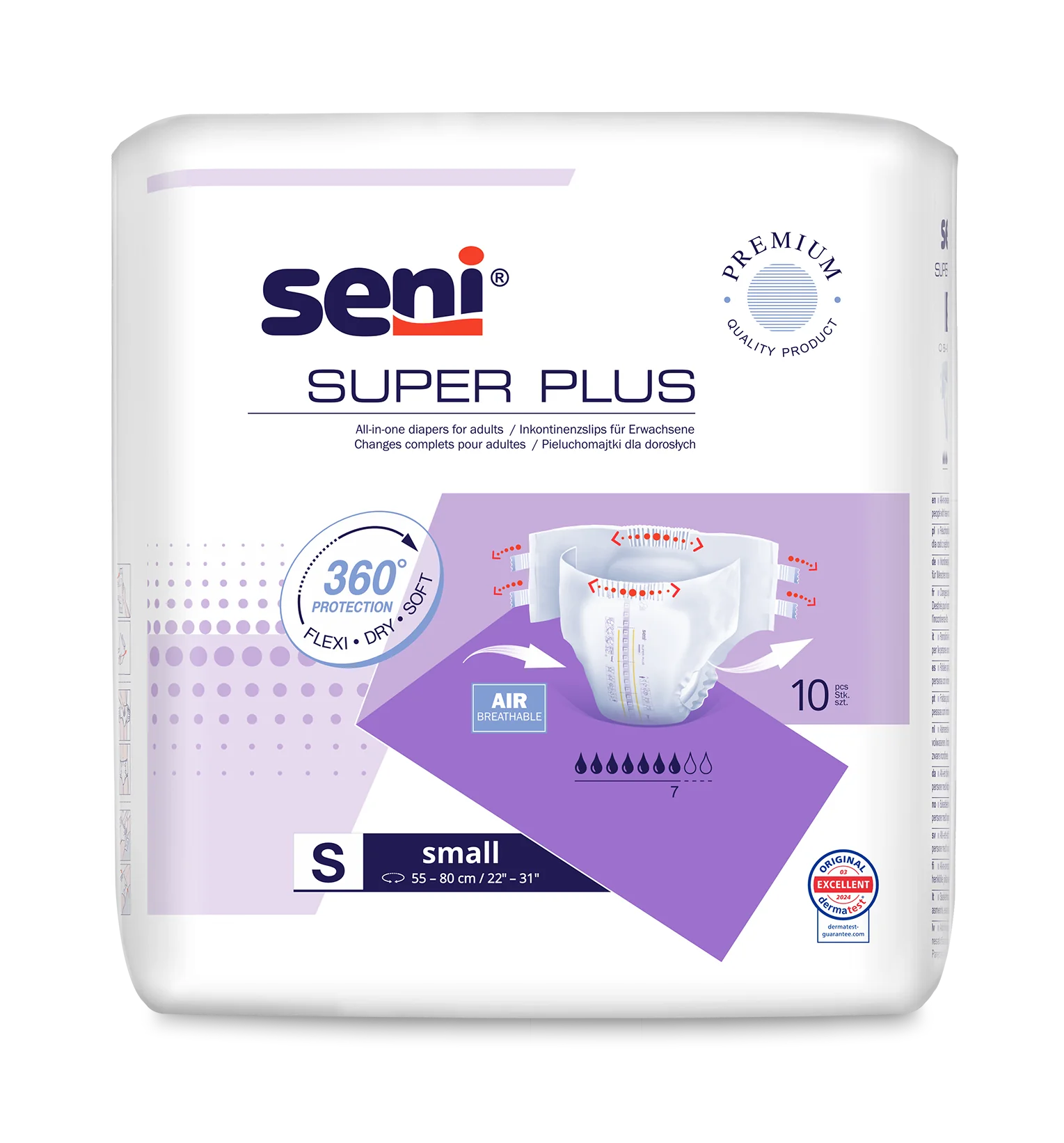 Seni Super Plus pieluchomajtki S, 10 szt.