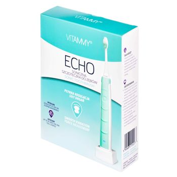 Vitammy Echo, soniczna szczoteczka do zębów, turkusowa 