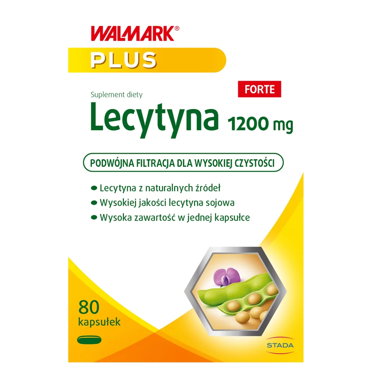 Walmark Plus Lecytyna 1200 mg Forte 80 kapsułek