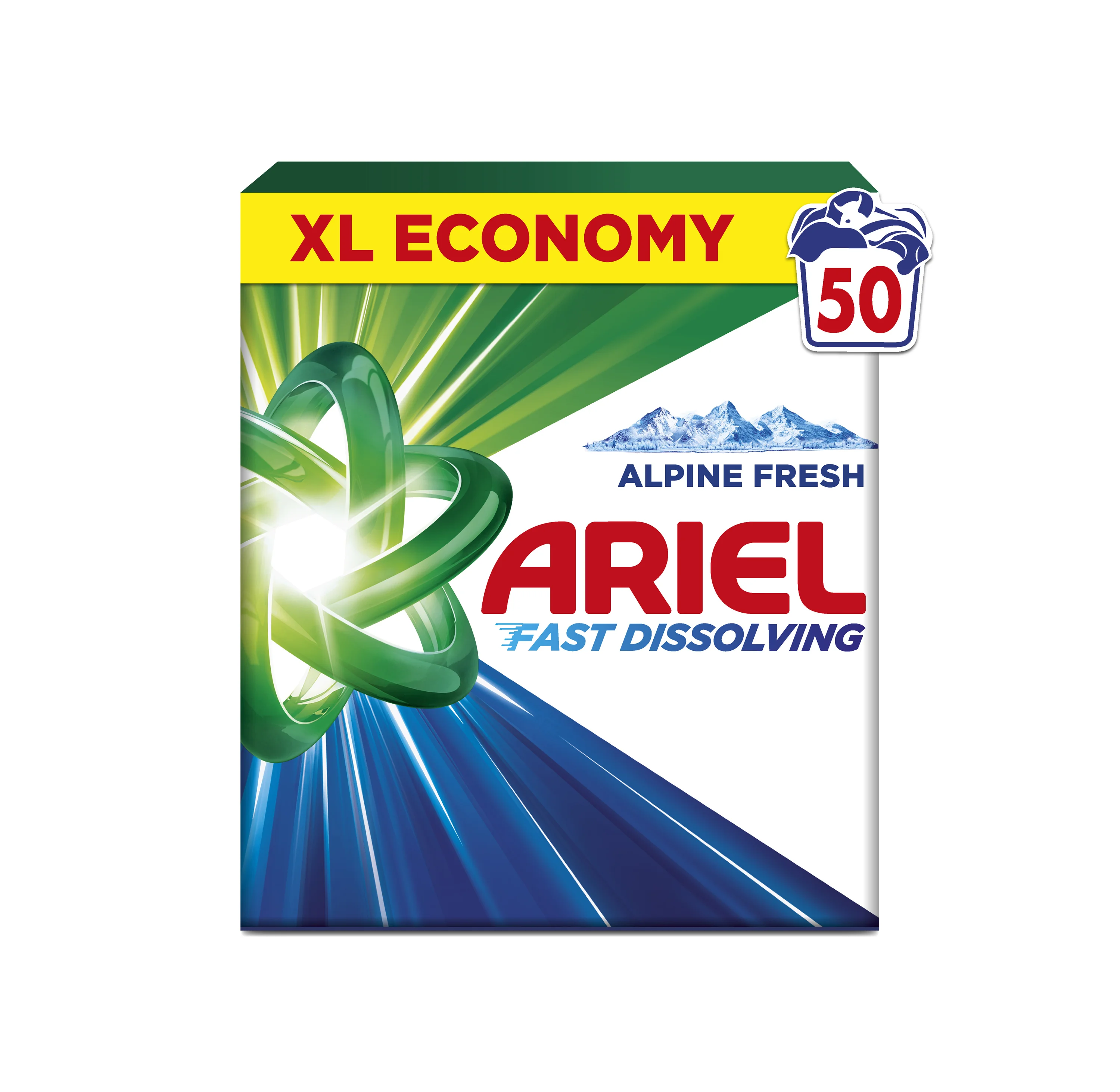 Ariel Alpine Fresh proszek do prania, 50 prań