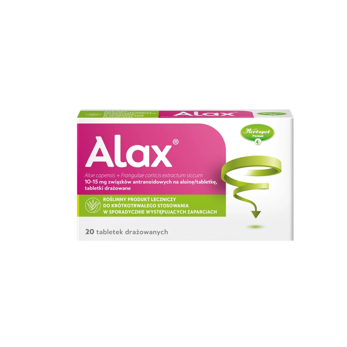 Alax 20 tabletek drażowanych