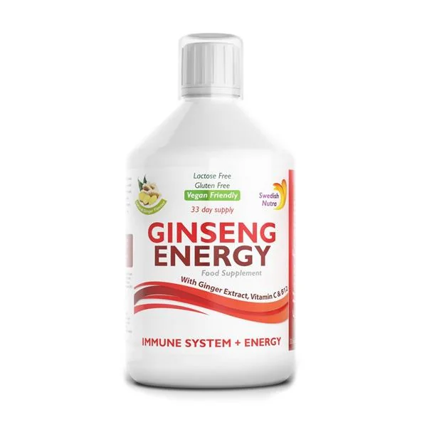 Swedish Nutra Ginseng Energy płyn, 500 ml