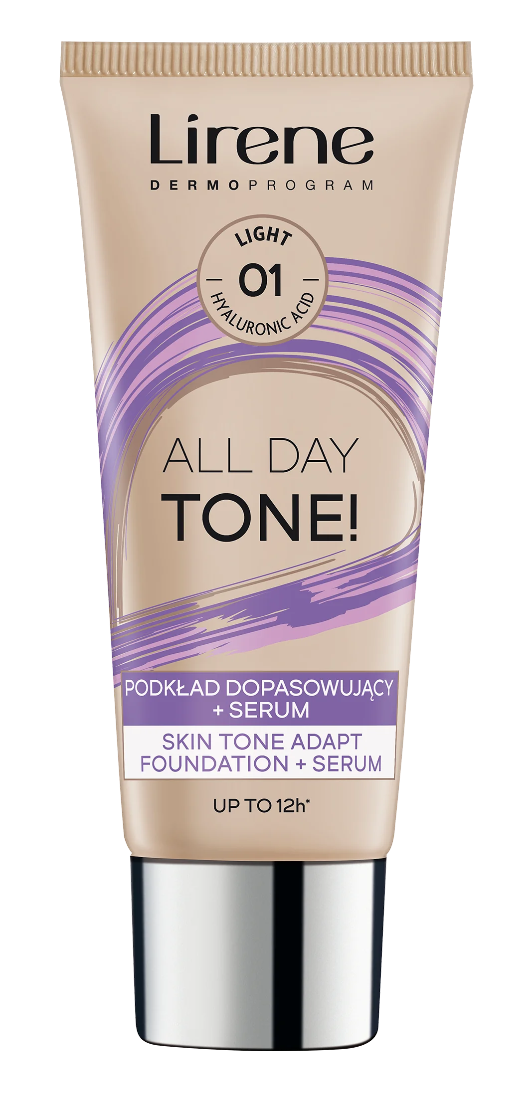 Lirene All Day Tone! podkład dopasowujący + serum, 01 light, 30 ml