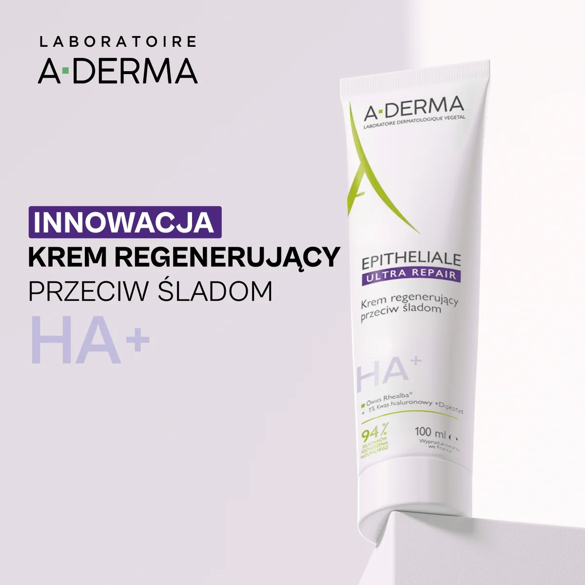 A-Derma Epitheliale Ultra Repair krem regenerujący przeciw śladom, 100 ml