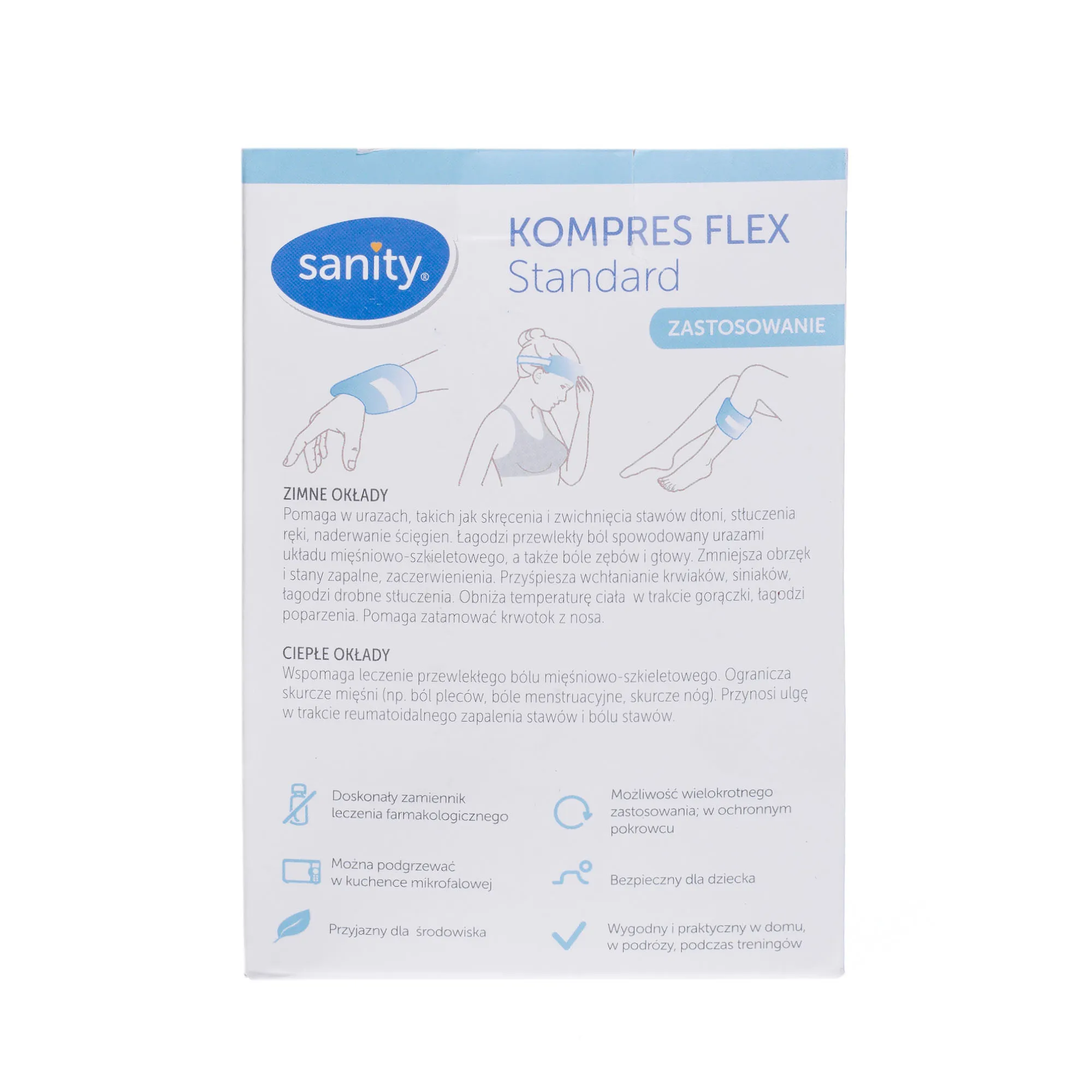 Sanity Flex Standard kompres żelowy, 10 x 26 cm, 1 szt.