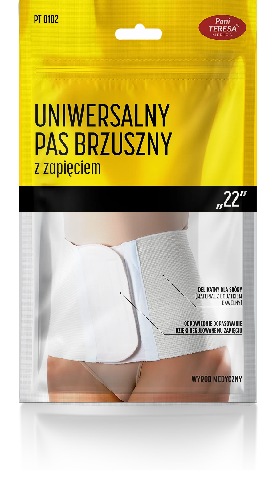 Pani Teresa uniwersalny pas brzuszny "22", rozmiar S, 1 sztuka