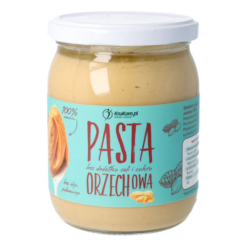 KruKam pasta orzechowa 100%, 500 g