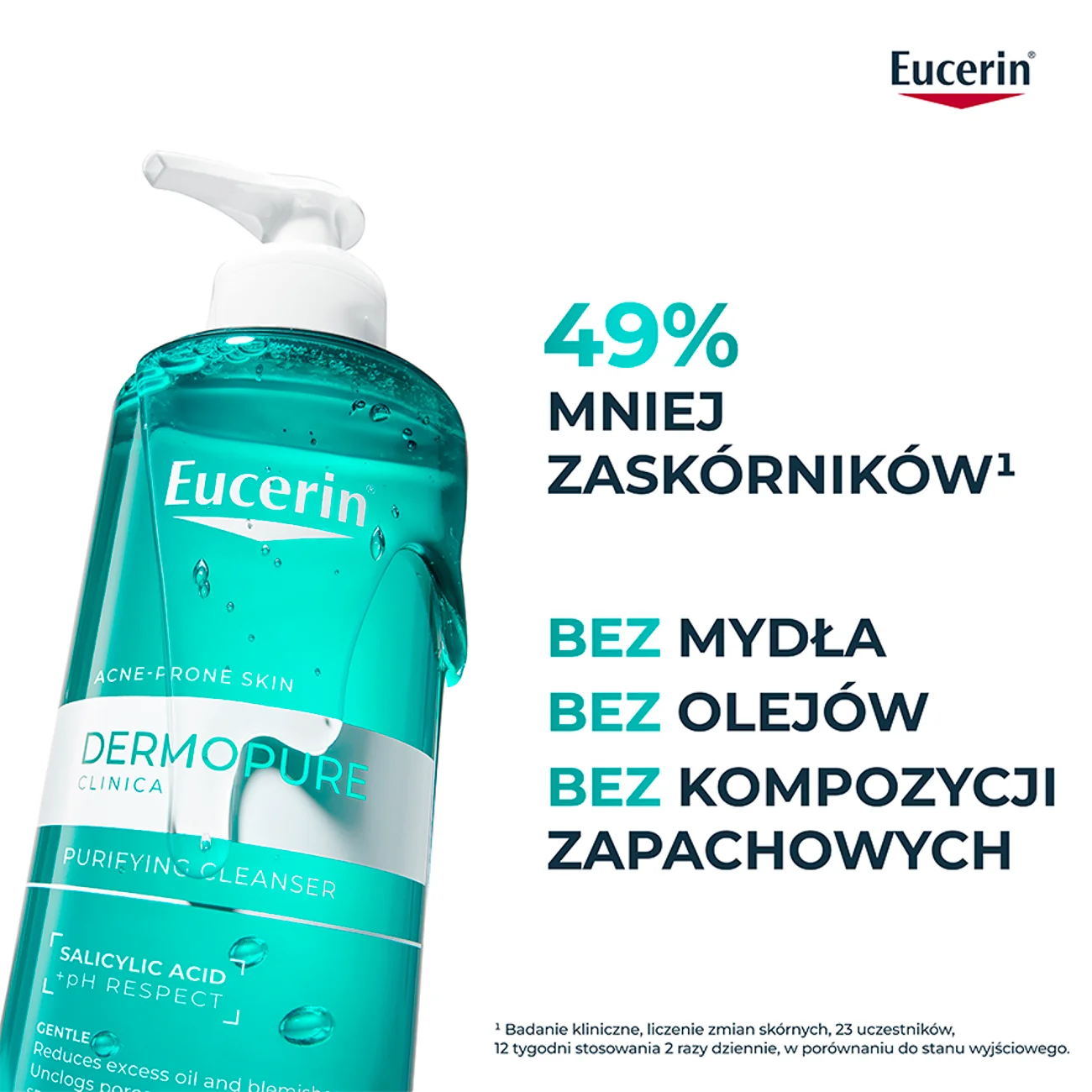 Eucerin DermoPure Clinical żel oczyszczający do twarzy i ciała, 400 ml