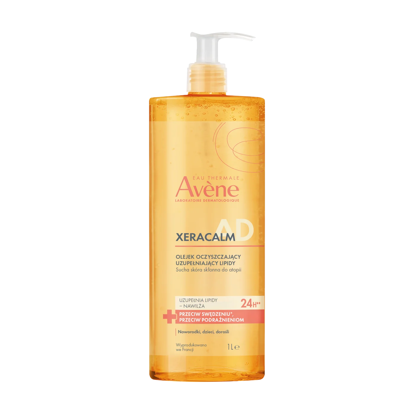 Avène XeraCalm AD olejek oczyszczający uzupełniający lipidy, 1 l