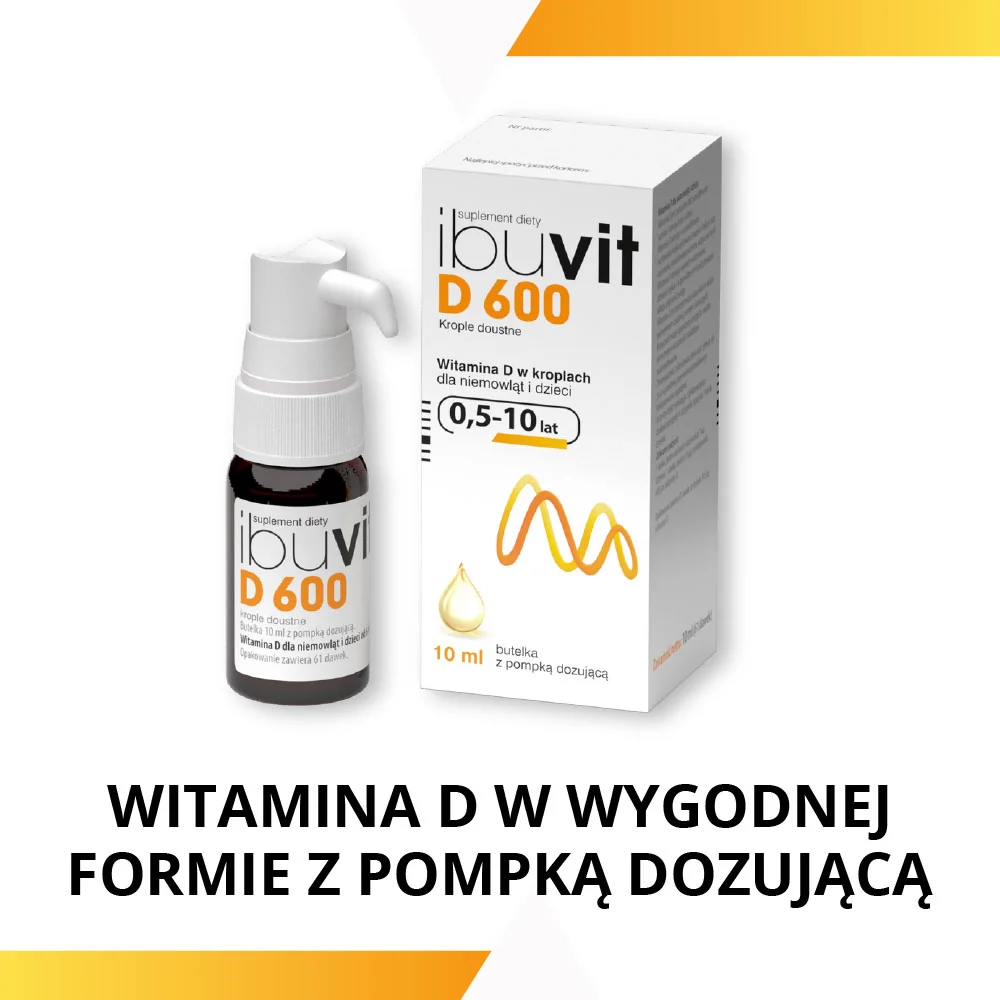 Ibuvit D 600 butelka z pompką, 10 ml