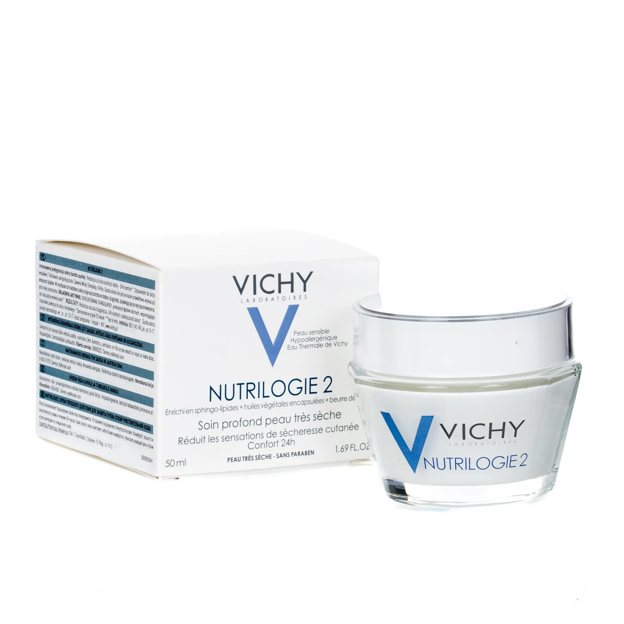 Vichy Nutrilogie 2, Intensywna pielęgnacja skóry bardzo suchej, 50 ml 