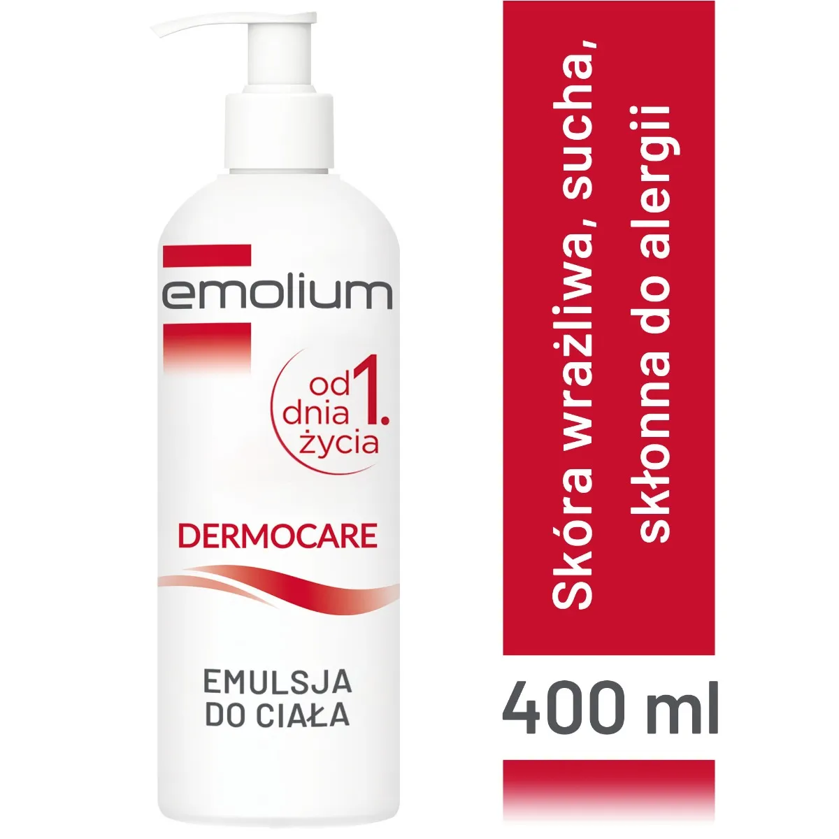 Emolium Dermocare, emulsja do ciała, 400 ml 