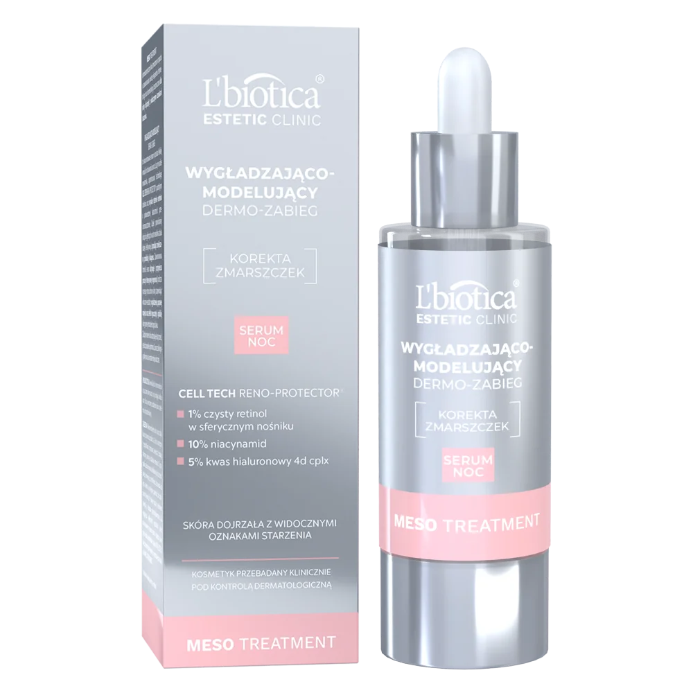 L’biotica Estetic Clinic Mesa TreatMent Wygładzająco-modelujący dermo-zabieg serum na noc, 30 ml