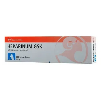 Heparinum GSK, 300 j.m./g. krem 20 g 