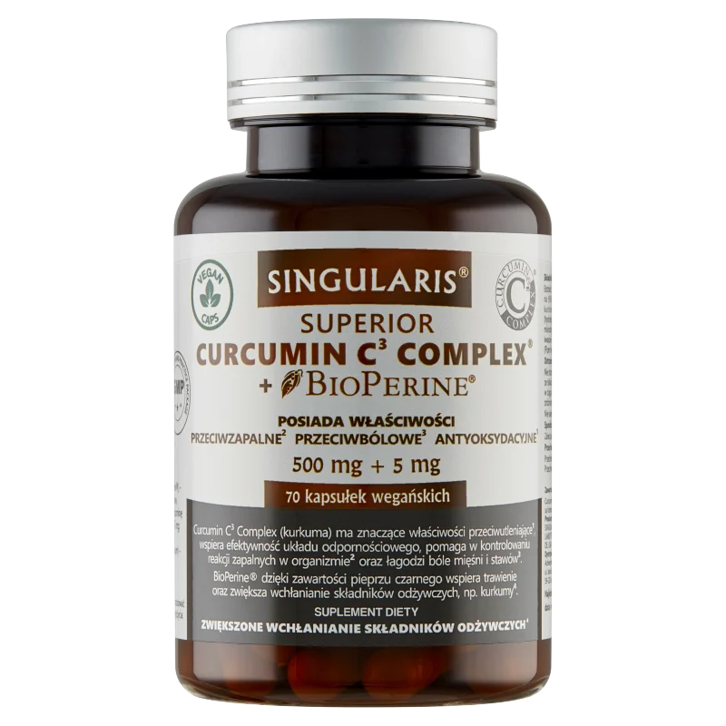 Singularis Superior Curcumin C3 Complex + Bioperine 70 kapsułek