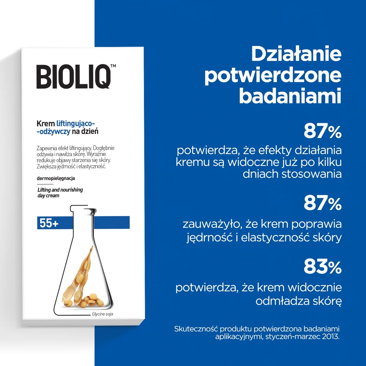 Bioliq 55+ krem liftingująco-odżywczy na dzień, 50 ml