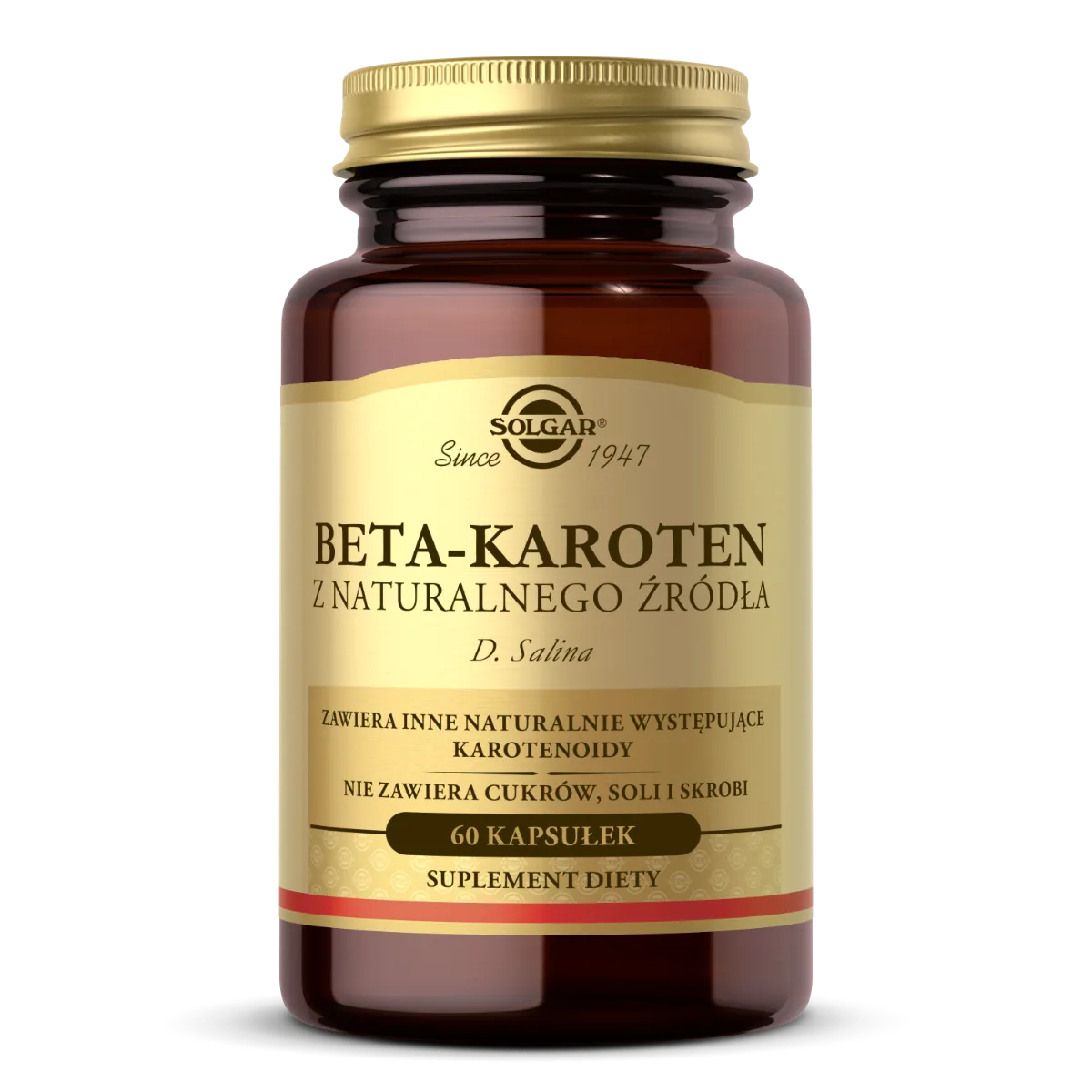Solgar Beta Karoten Naturalny 7 mg, suplement diety, 60 kapsułek