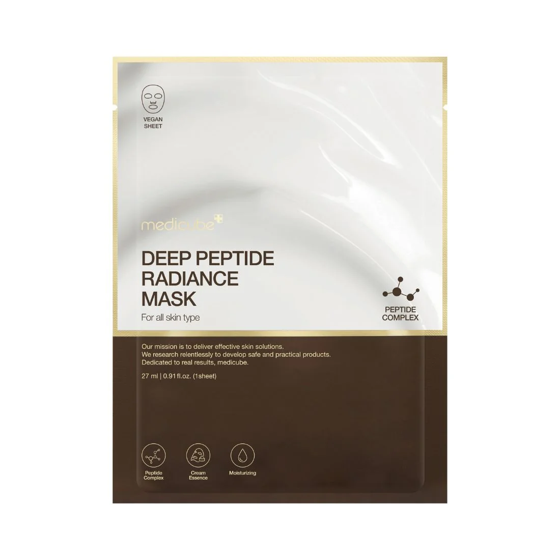 Medicube Deep Peptide Radiance Mask rozświetlająca maska w płachcie, 27 ml