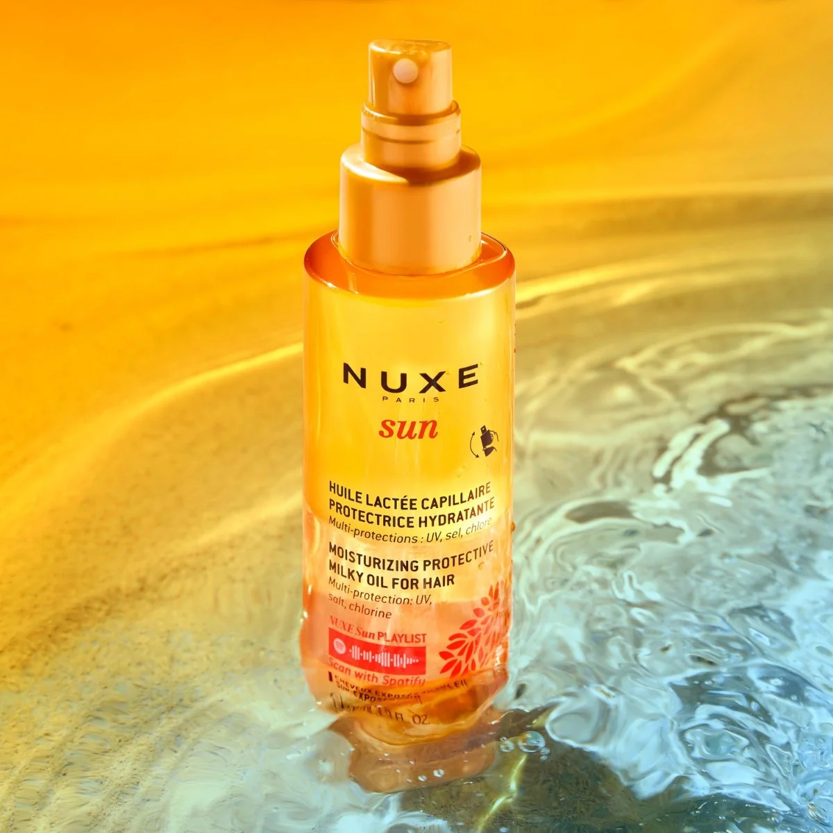 Nuxe Sun dwufazowy ochronny olejek do włosów, 100 ml