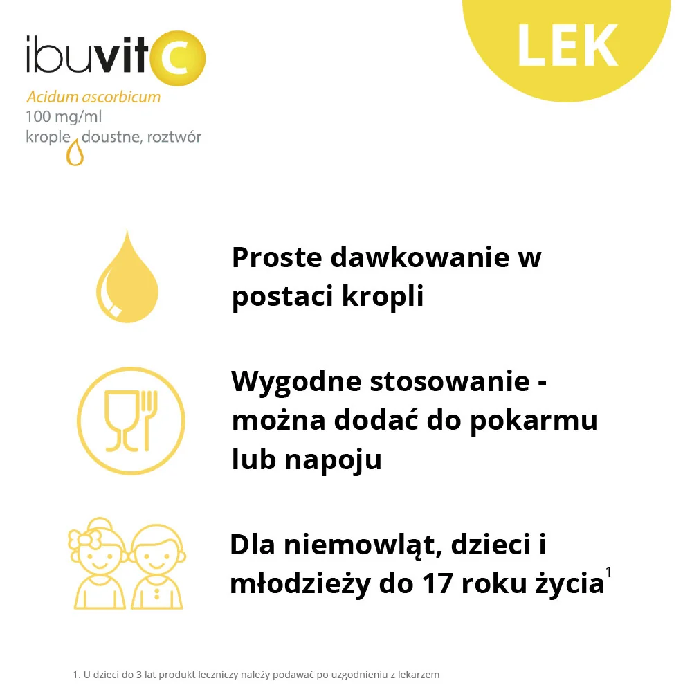 Ibuvit C 0,1 g/ml, krople doustne, 30 ml